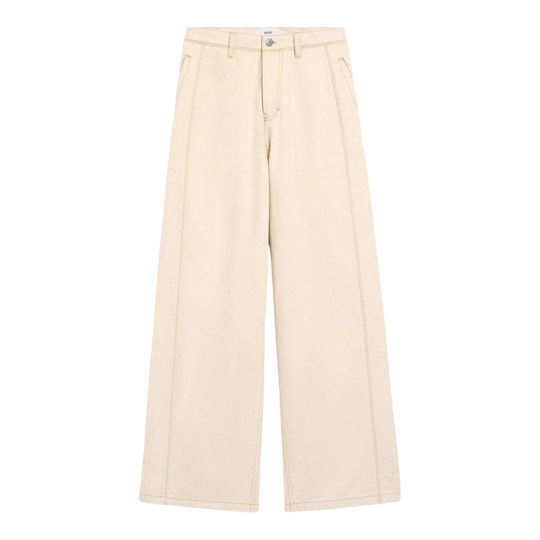 Club21 - AMI - Wide Fit Jeans - JEANS - Off-White