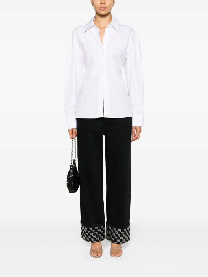 Alexander-Wang-Cinched-Waist-Shirt-White-2