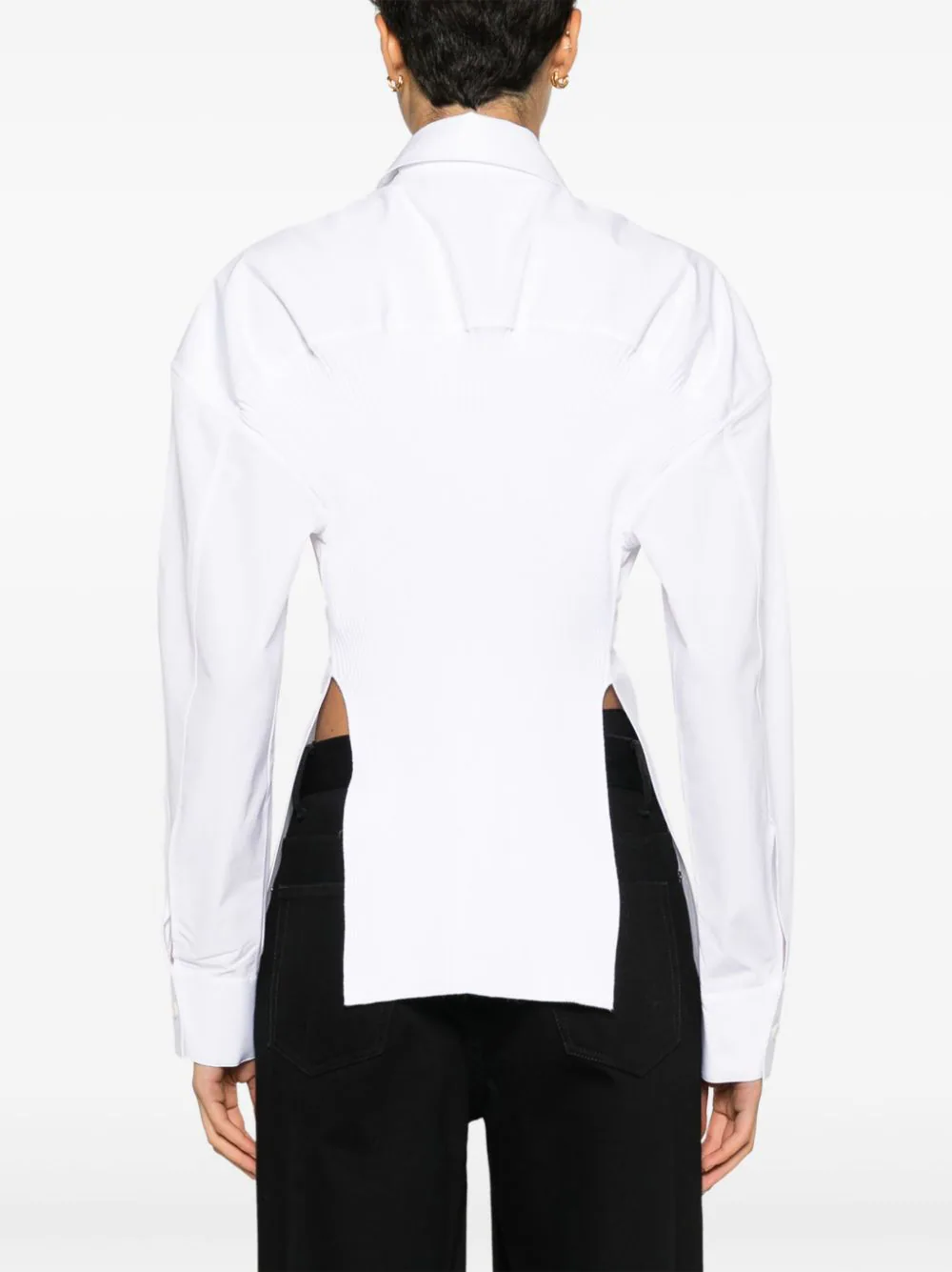 Alexander-Wang-Cinched-Waist-Shirt-White-4