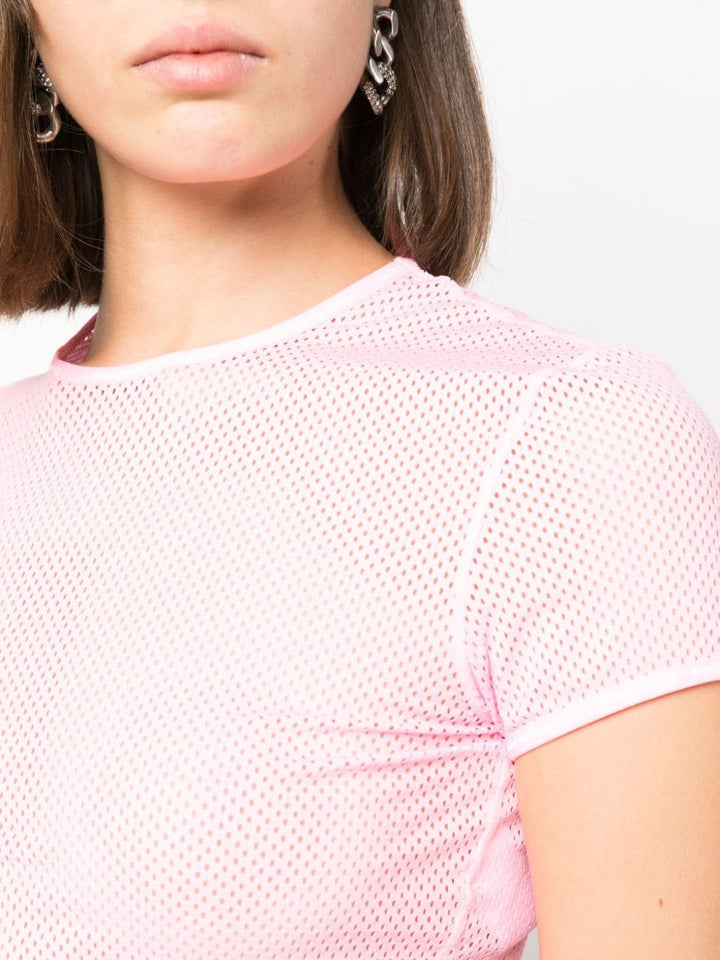 Alexander-Wang-Cropped-Tee-Shirt-With-Logo-Pink-5