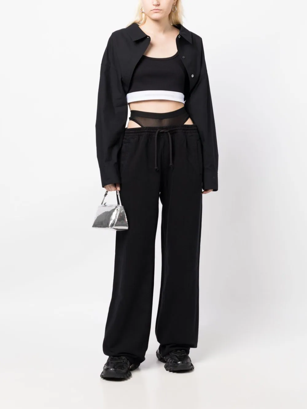 Alexander-Wang-Denim-Track-Pant-Black-Mesh-Black-2