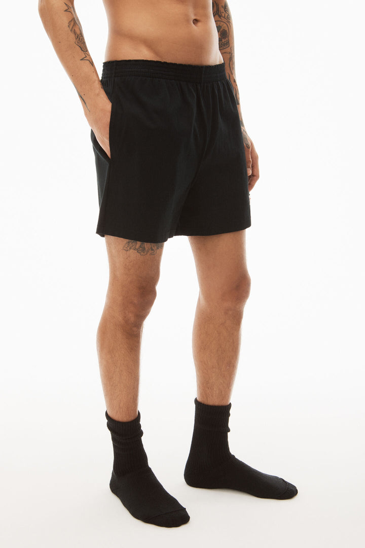 Alexander-Wang-Elastic-Shorts-Black-2