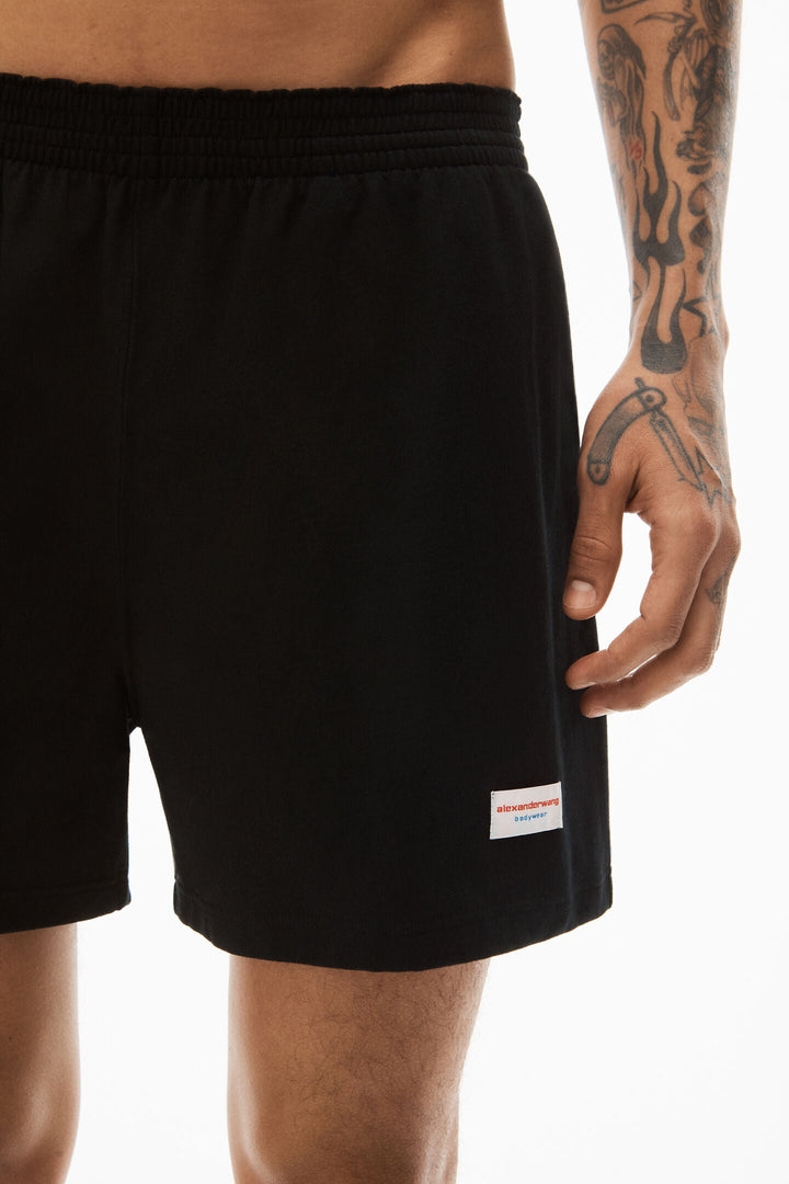 Alexander-Wang-Elastic-Shorts-Black-4