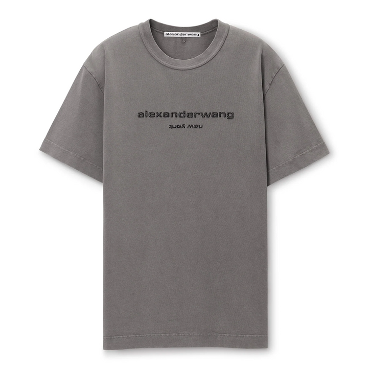 Glitter Logo Cotton T-Shirt