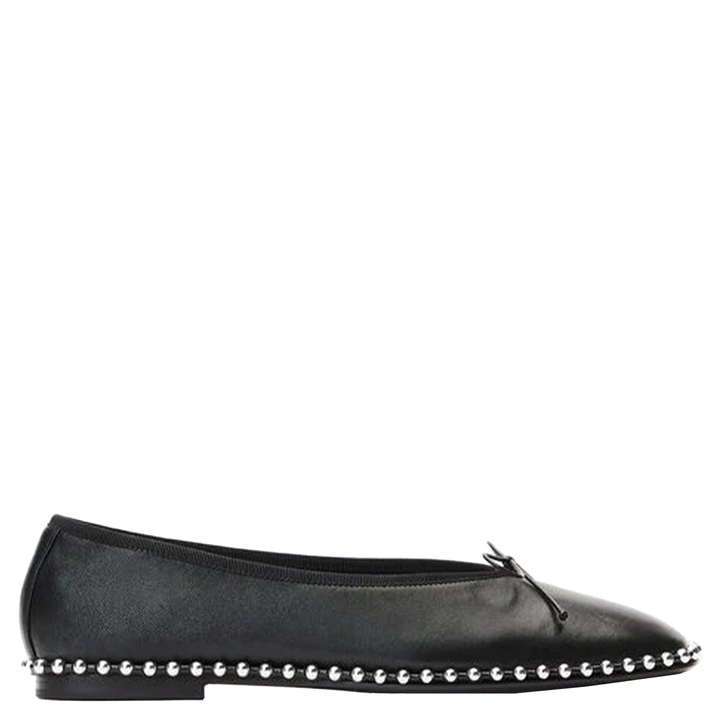 Lina Ballchain Flat In Smooth Lambskin