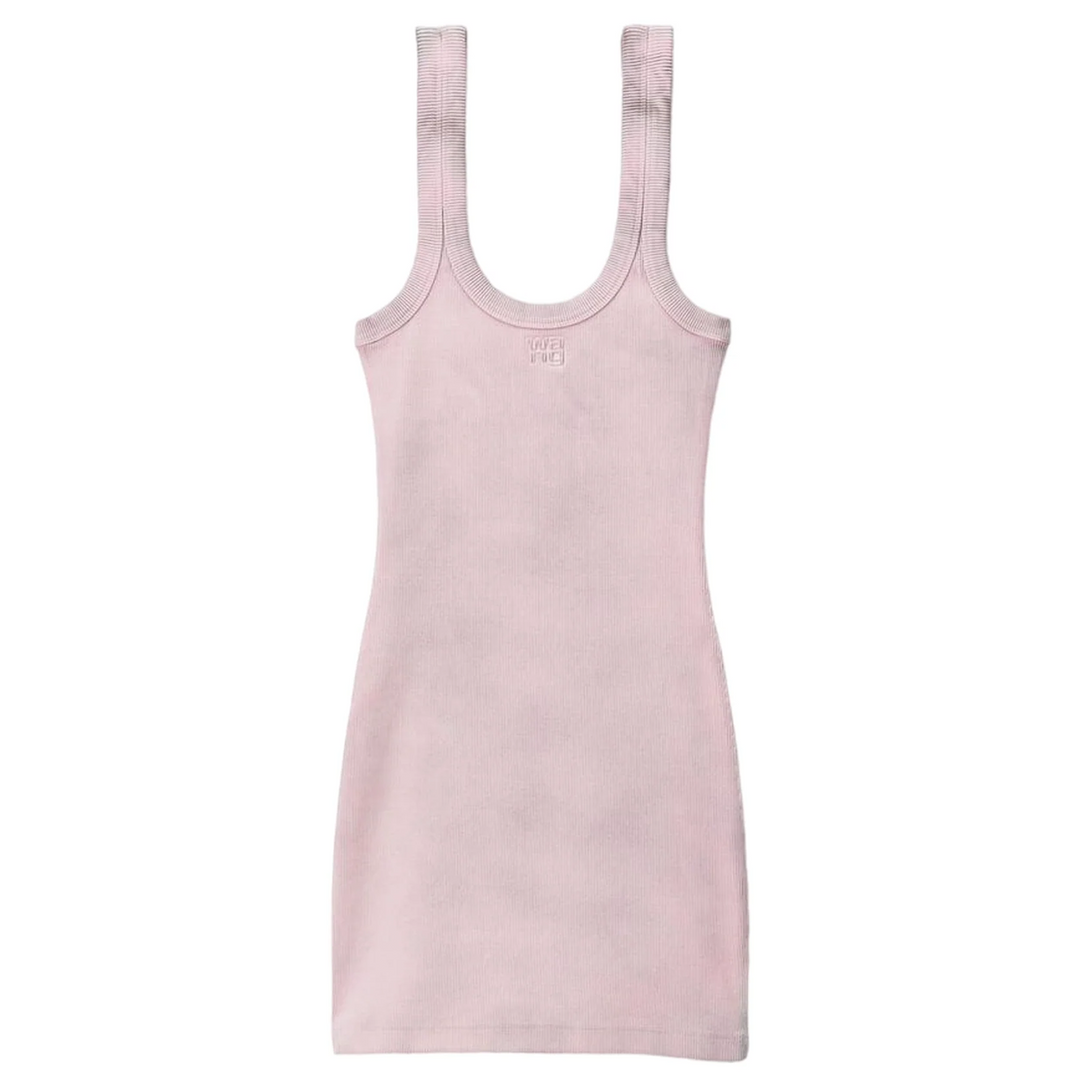 Logo Rib-Knit Tank Minidress Club21.com Logo Rib-Knit Tank Minidress Club21.com