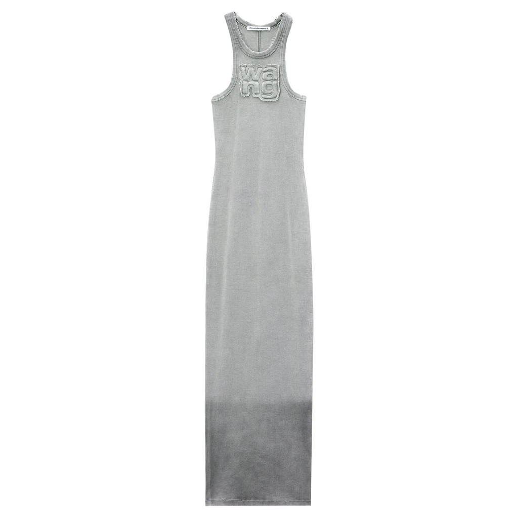 Distressed Maxi Dress In Stretch Crepe – Club21.com