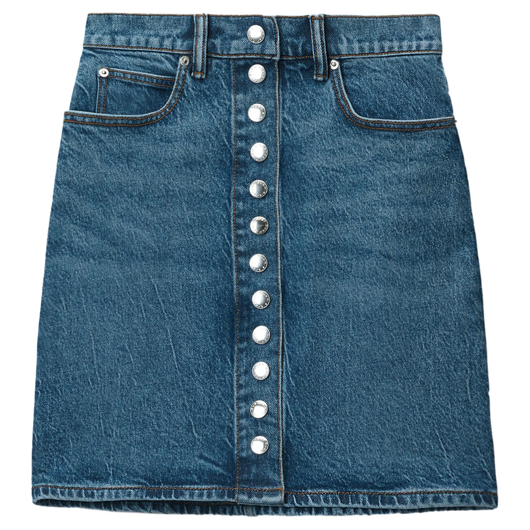 High-Waist Miniskirt In Comfort Stretch Denim