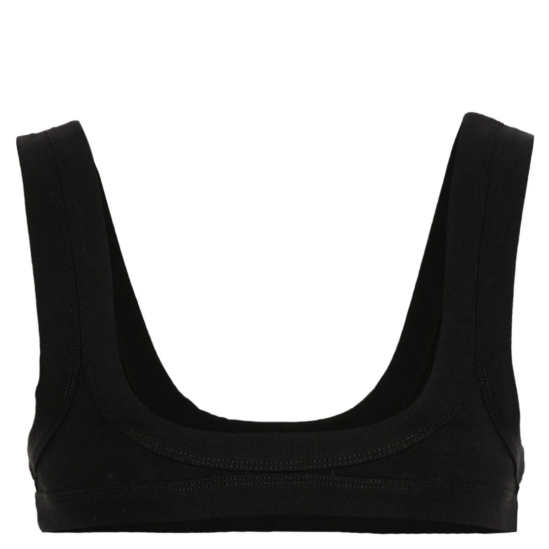 Scoop Neck Bra In Ribbed Jersey