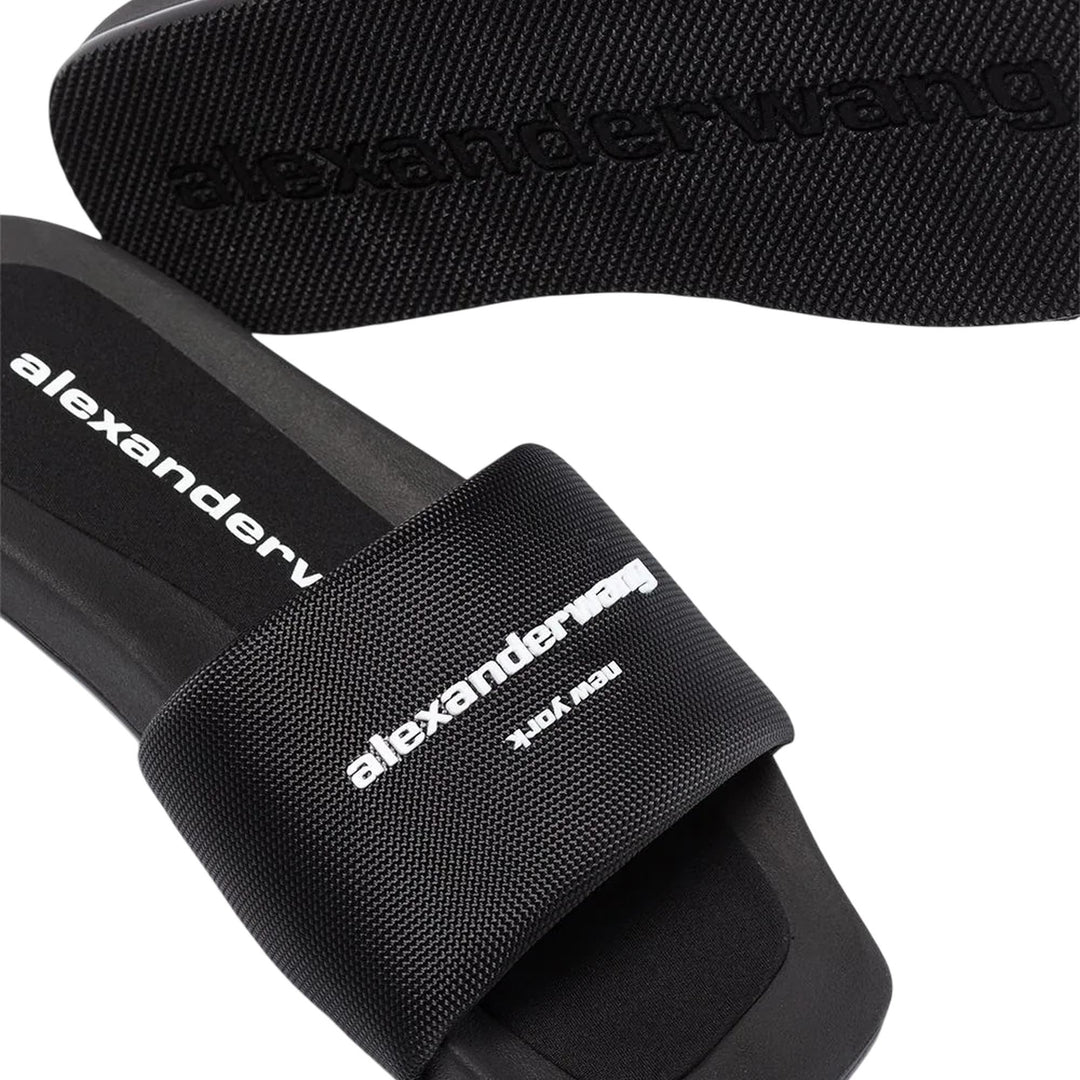 Club21 - Alexander Wang - AW Pool Slide In Nylon - FLIP FLOPS - Black