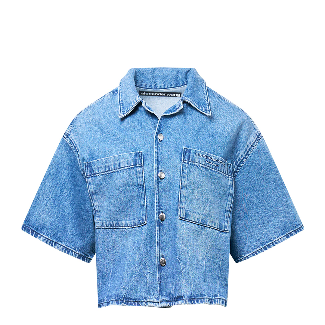 Cropped Short Sleeve Shirt