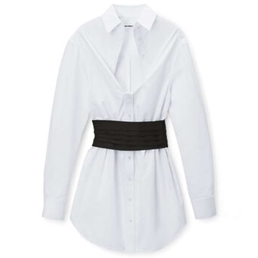 Alexander_Wang_Deconstructed_Mini_Shirtdress_White