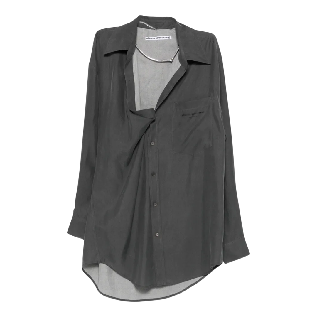 Off Shoulder Shirt Dress