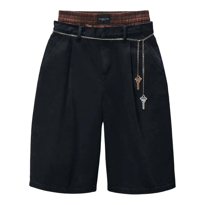 Club21 - Alexander Wang - Pre-Styled Pleated Short With Hardware - SHORTS - Black