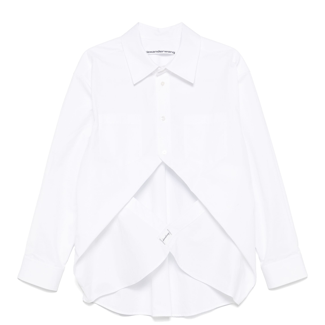 Alexander_Wang_Wide_Slit_Front_Shirt_White