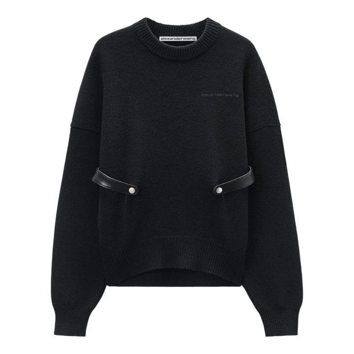 Wool-Cotton Crewneck Pullover