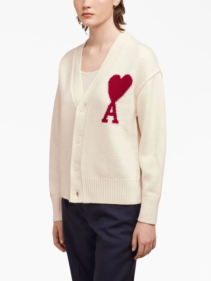 Ami-Paris-Red-Adc-Cardigan-Off-White-3