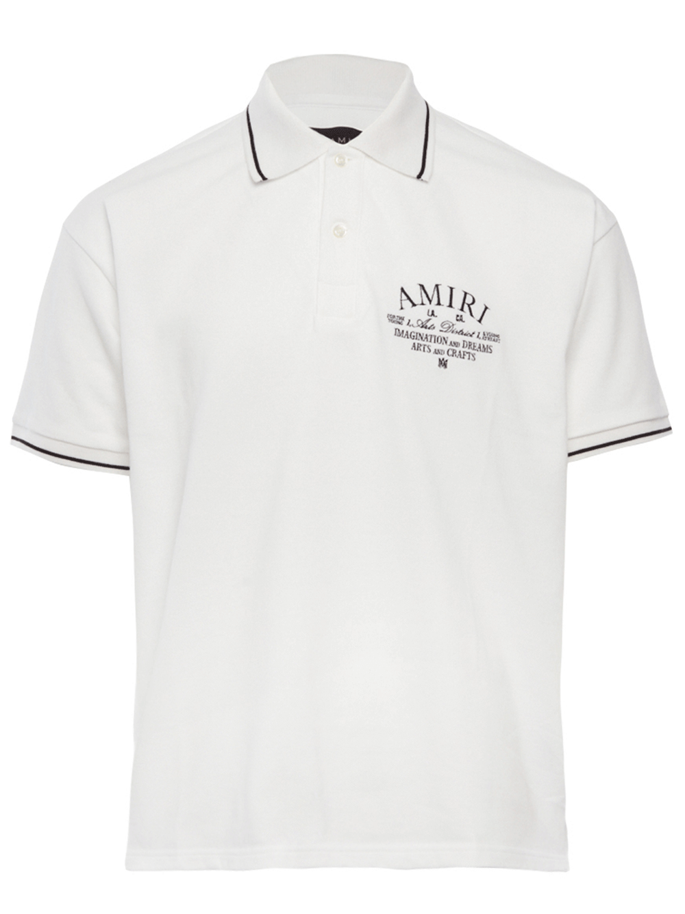 AMIRI Amiri Arts District Pique Polo White 1