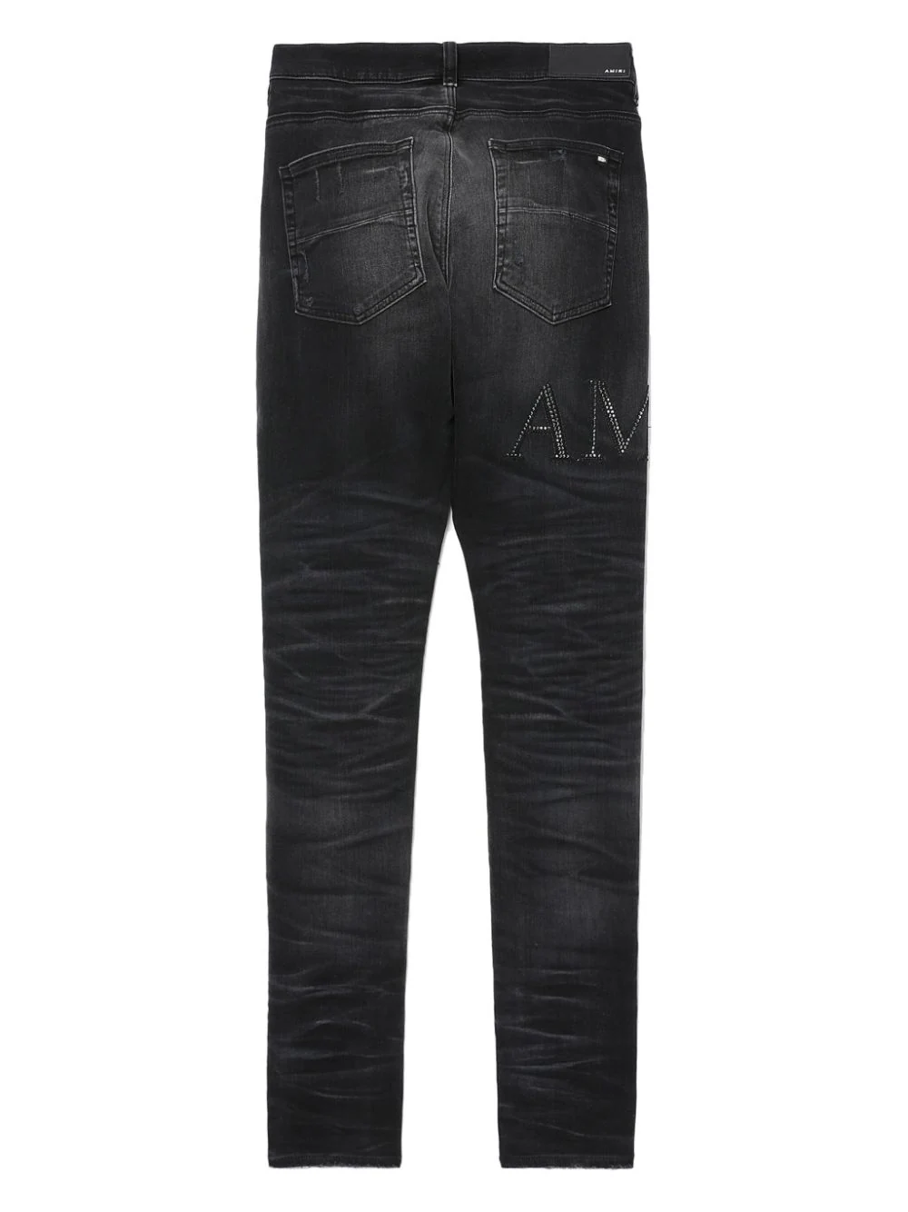 Amiri-Crystal-Embellished-Logo-Jeans-Black-2