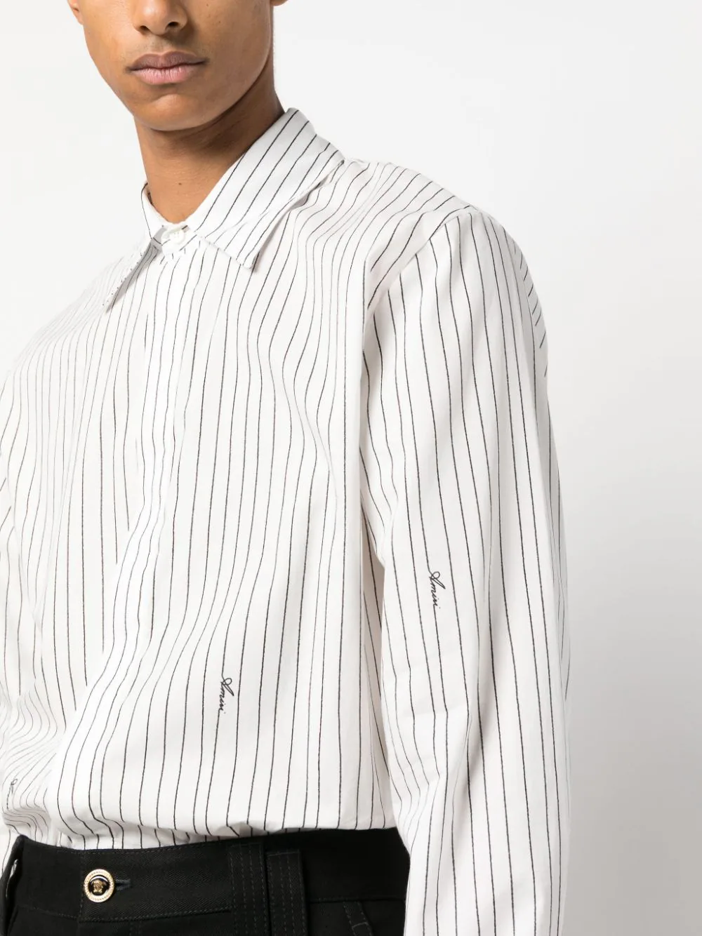 Amiri-Script-Poplin-Shirt-White-5