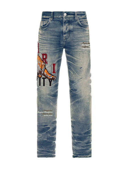 Varsity Tiger Straight Jeans –