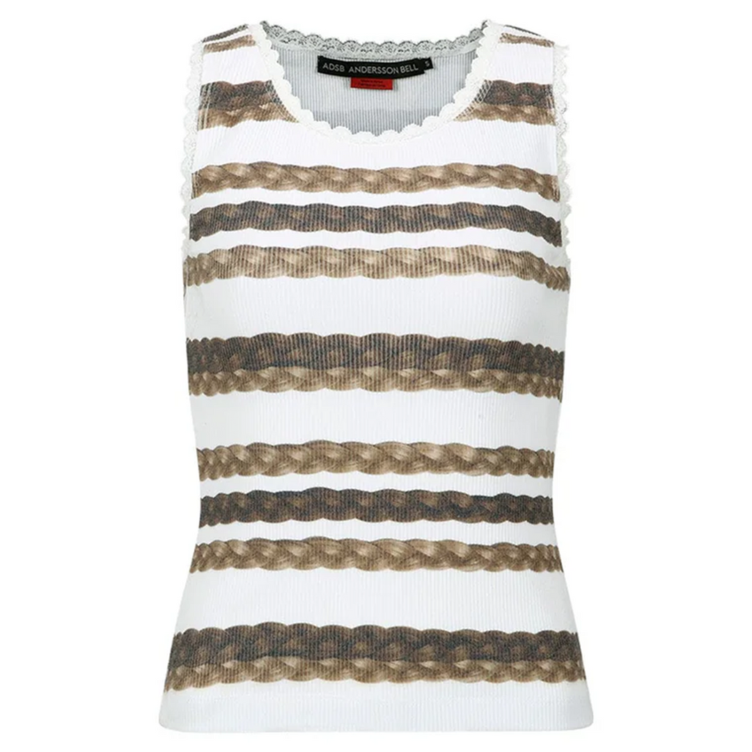 Hair Braid Stripe Tank Top