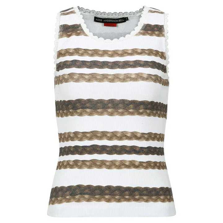 Hair Braid Stripe Tank Top