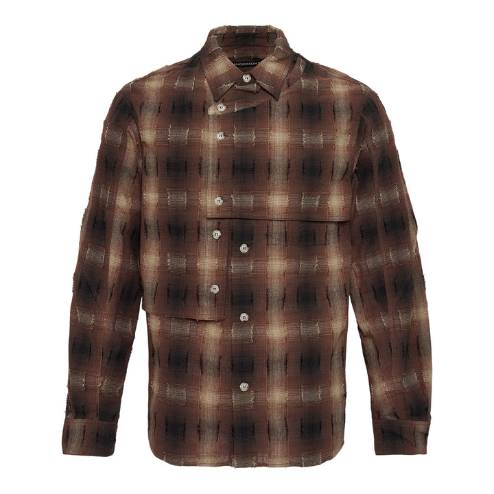 Club21 - Andersson Bell - Check Layered Shirt - SHIRTS - Brown