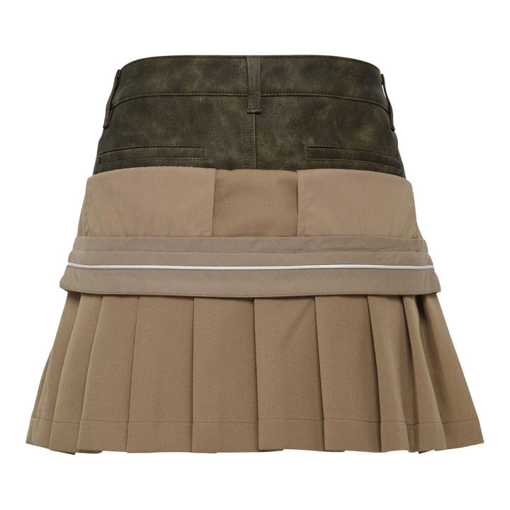 Club21 - Andersson Bell - Inside Out Pleats Skirt - SKIRTS - Beige