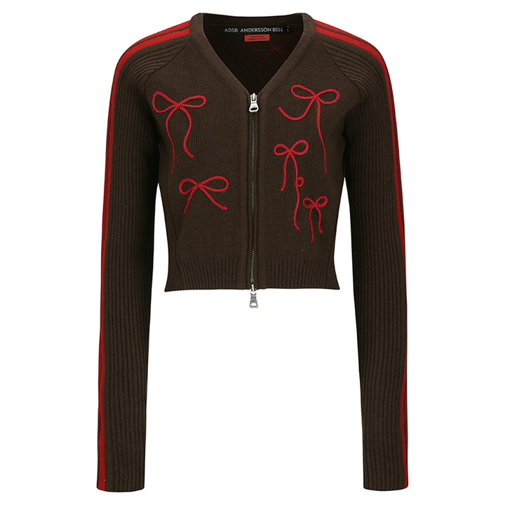 Andersson_Bell_Ribbon_Embroidery_Knit_Cardigan_Brown