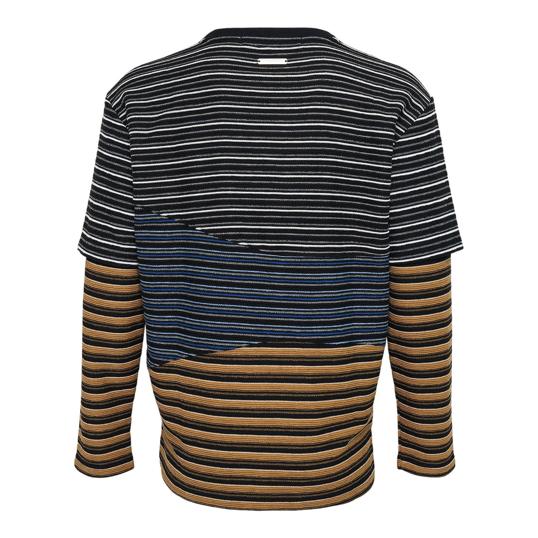 Club21 - Andersson Bell - Stripe Layered Sweatshirt - SWEATSHIRTS - Multi