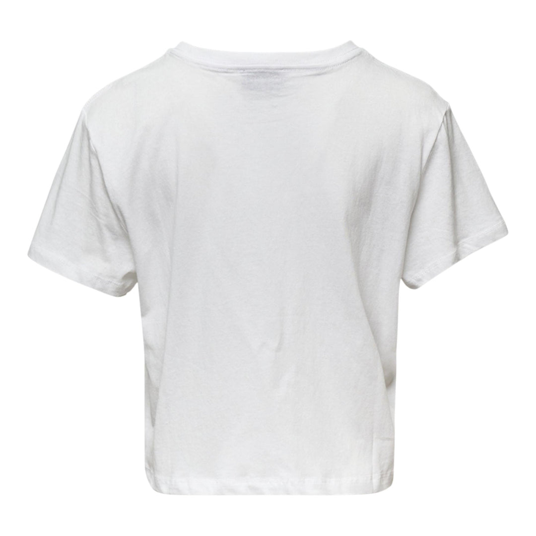 Club21 - Ashley Williams - White Cropped T-Shirt - TEES - White
