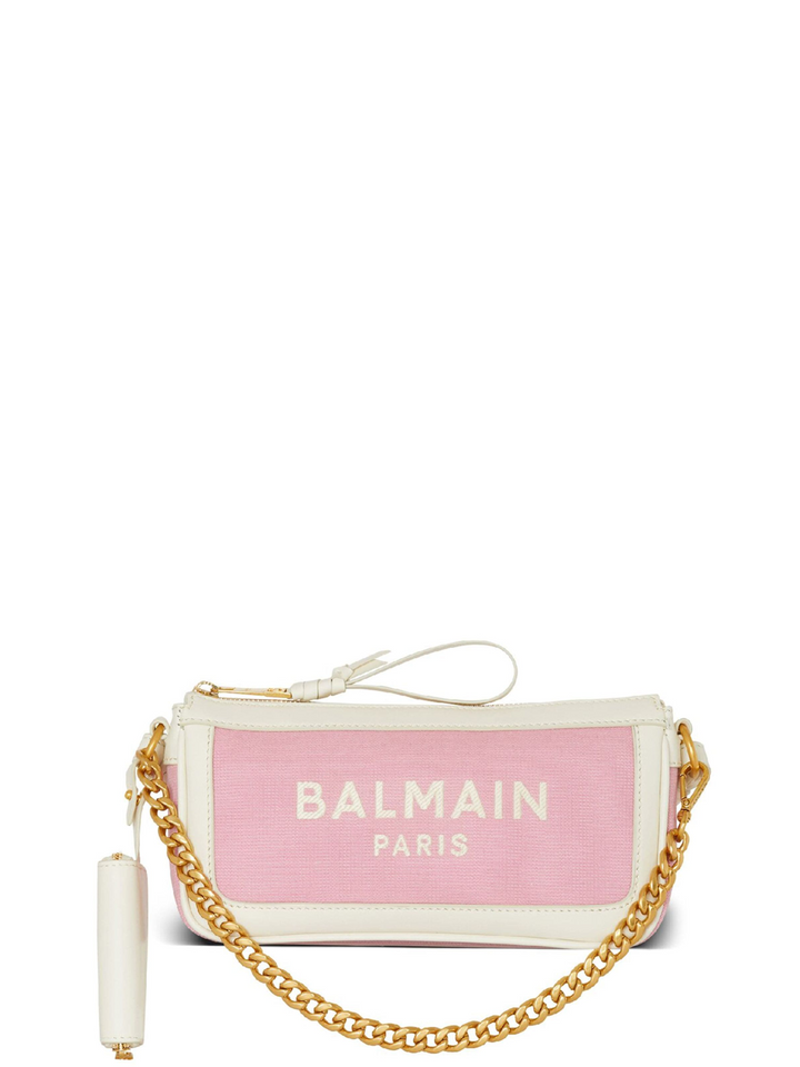 BALMAIN_B-ArmyChainPouchCanvas_Logo_Pink