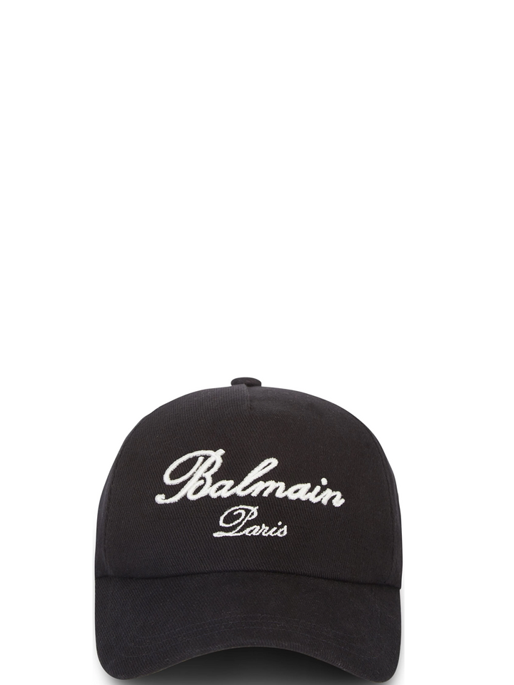 BALMAIN_BalmainSignatureCottonCap_Black