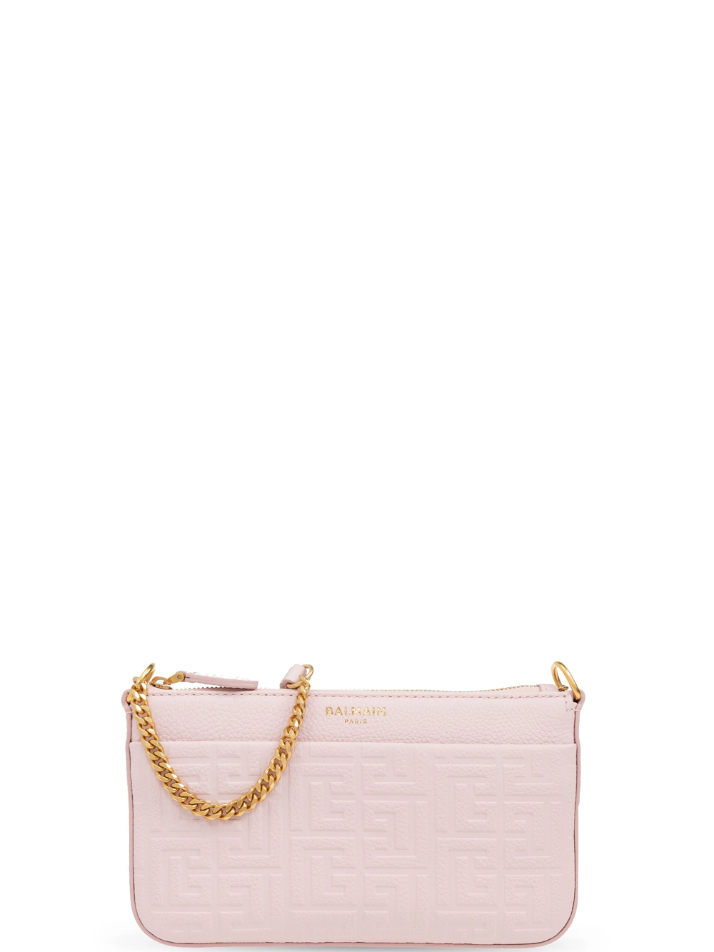 BALMAIN_Zip_Mini_Bag_Grained_Leather_Pink