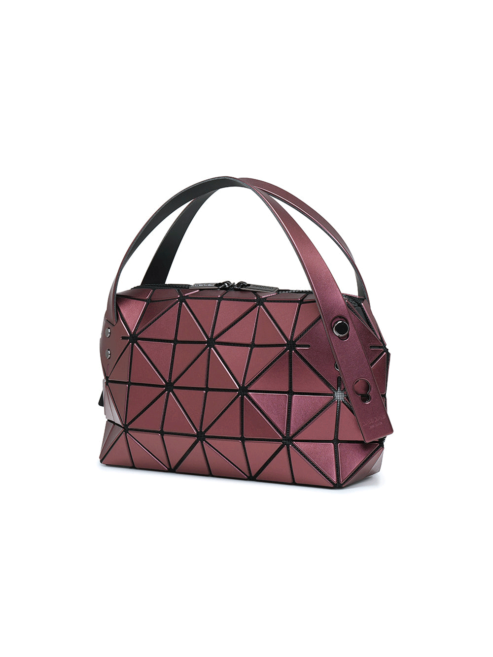 BAO-BAO-ISSEY-MIYAKE-Boston-Shoulder-Bag-Small-Burgundy-2