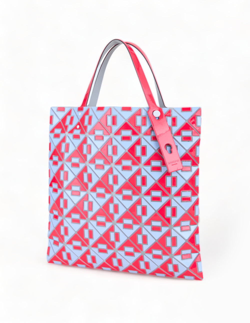 BAO-BAO-ISSEY-MIYAKE-CONNECT-Tote-6X6-Red-Ice-Blue-2