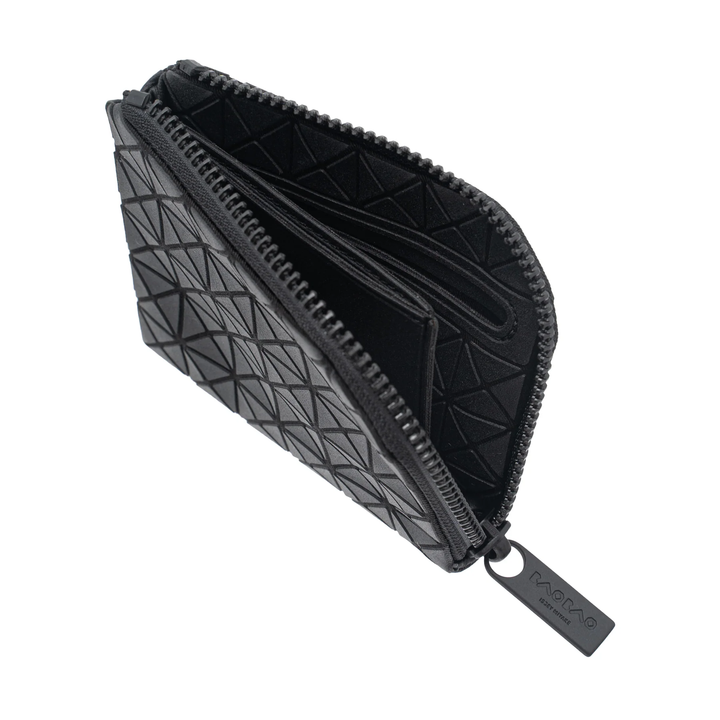 BAO BAO ISSEY MIYAKE Clam Wallet Small Matte Black 2