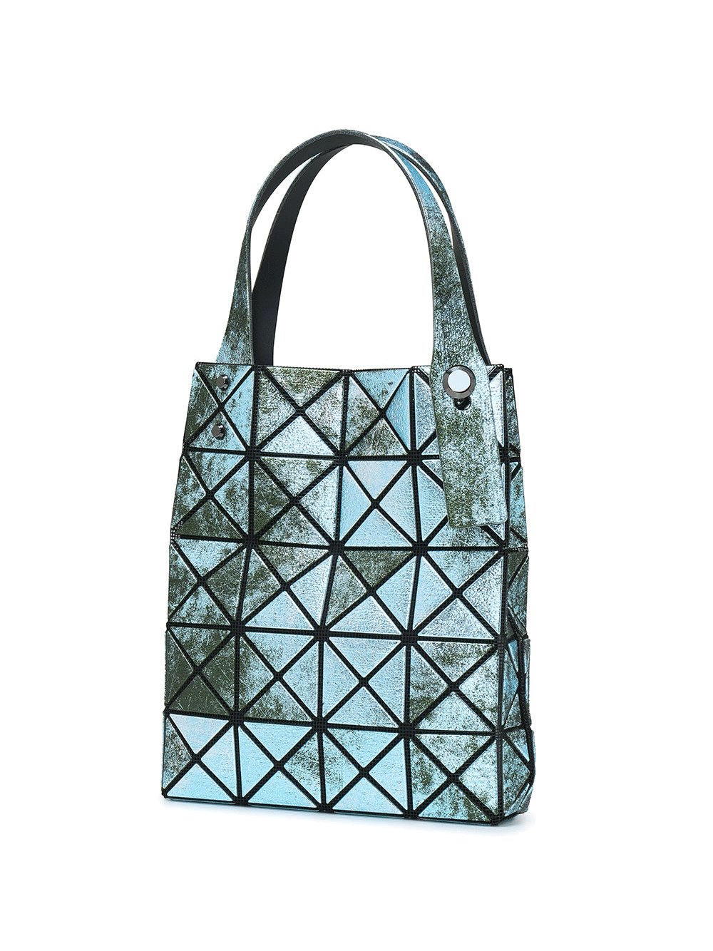 BAO-BAO-ISSEY-MIYAKE-PLATINUM-NEBULA-Mini-Tote-Green-Mix-2