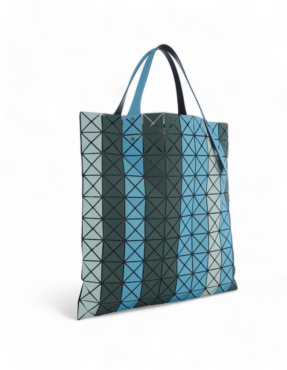 BAO BAO ISSEY MIYAKE PRISM STRIPE Tote 10X10 Green Mix 2