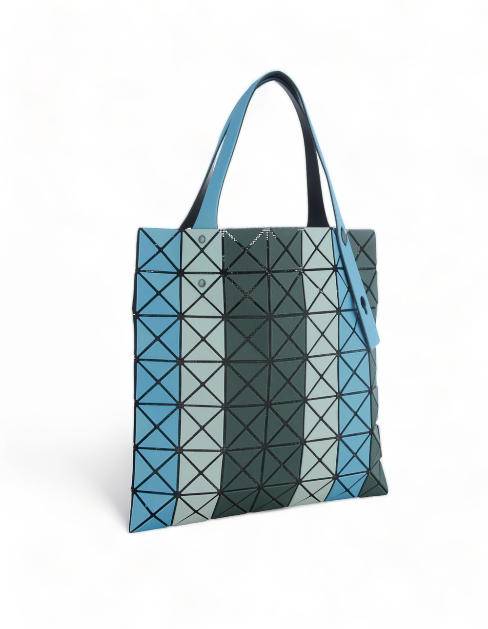 BAO BAO ISSEY MIYAKE PRISM STRIPE Tote 7X7 Green Mix 2