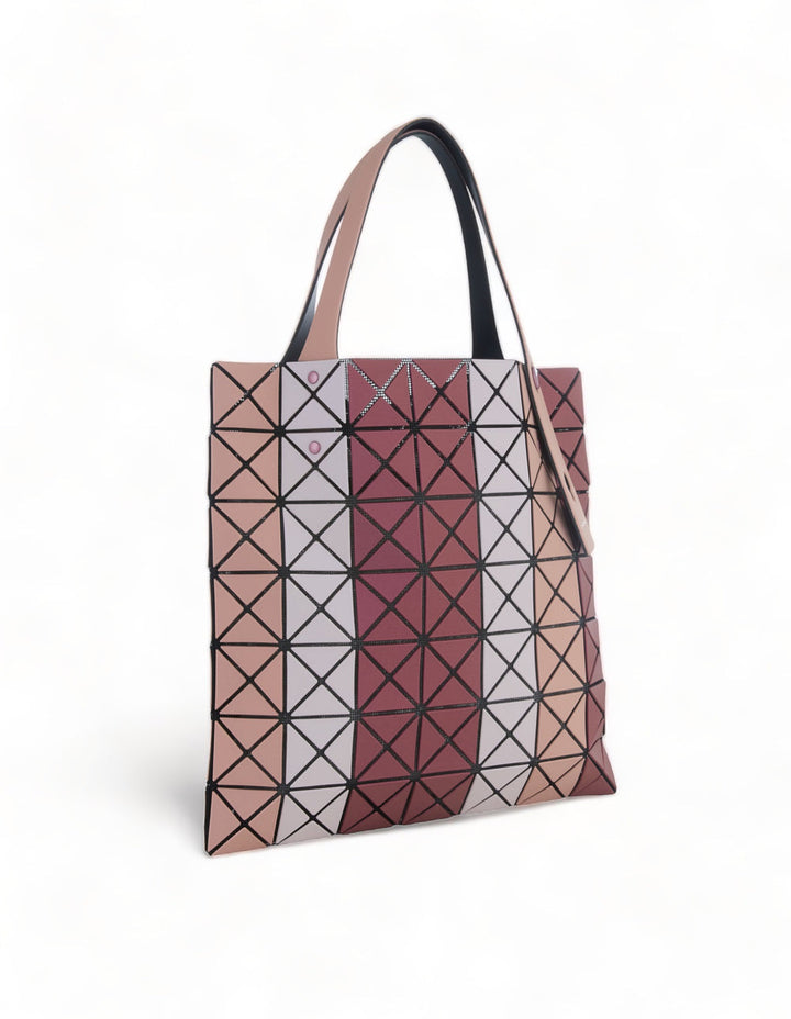 BAO BAO ISSEY MIYAKE PRISM STRIPE Tote 7X7 Red Mix 2