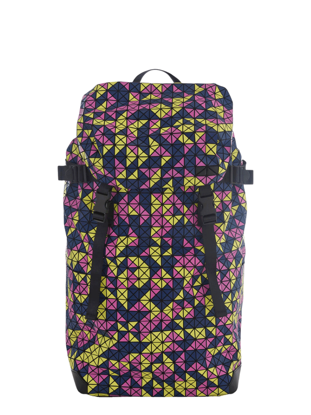 BAO-BAO-ISSEY-MIYAKE-RANDOM-TRIANGLE-HIKER-Backpack-Navy-Mix-1