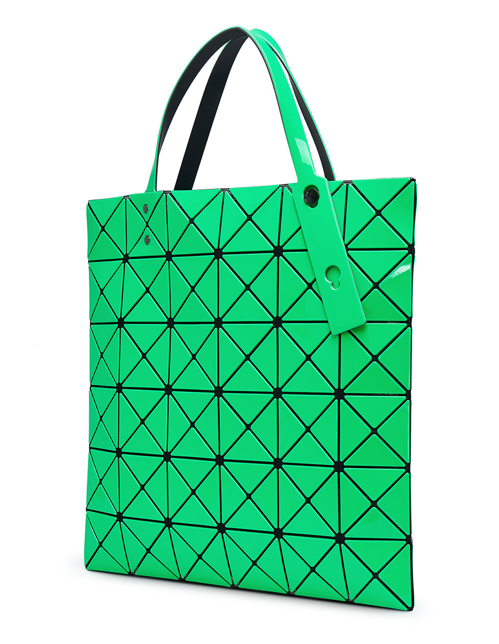 BAO BAO ISSEY MIYAKE Lucent Gloss Tote 6X6 Green 2