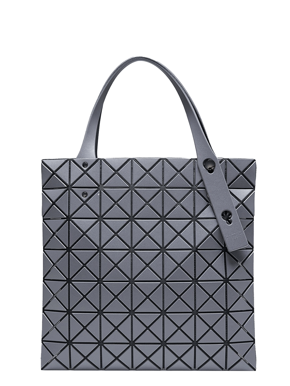 BAO BAO ISSEY MIYAKE Prism Matte Tote 7X7 Charcoal Grey 1