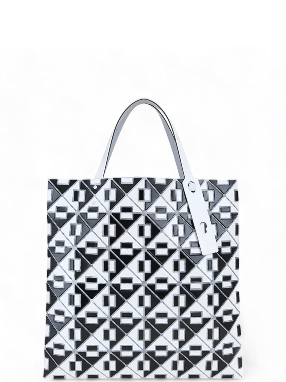 BAO_BAO_ISSEY_MIYAKE_Connect_Tote_6X6_White_black