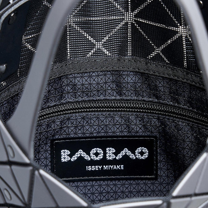 BAO BAO ISSEY MIYAKE Prism Matte Tote 7X7 Charcoal Grey 3