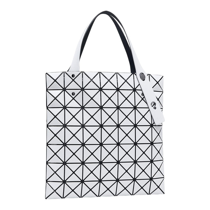 BAO BAO ISSEY MIYAKE Prism Matte Tote 7X7 Light Grey 2