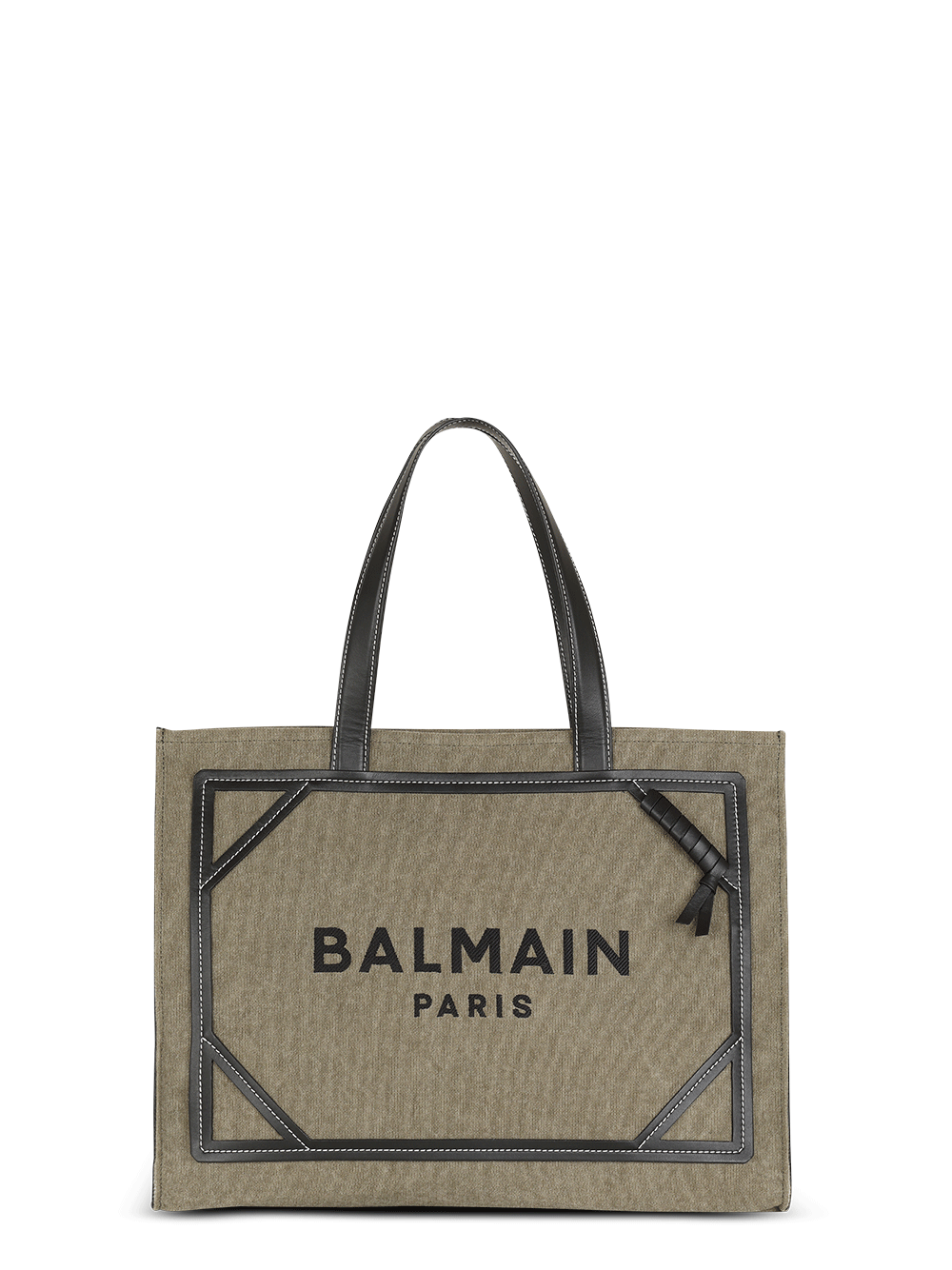 Balmain-B-Army-Shopper-Medium-Canvas-&-Logo-Olive-1