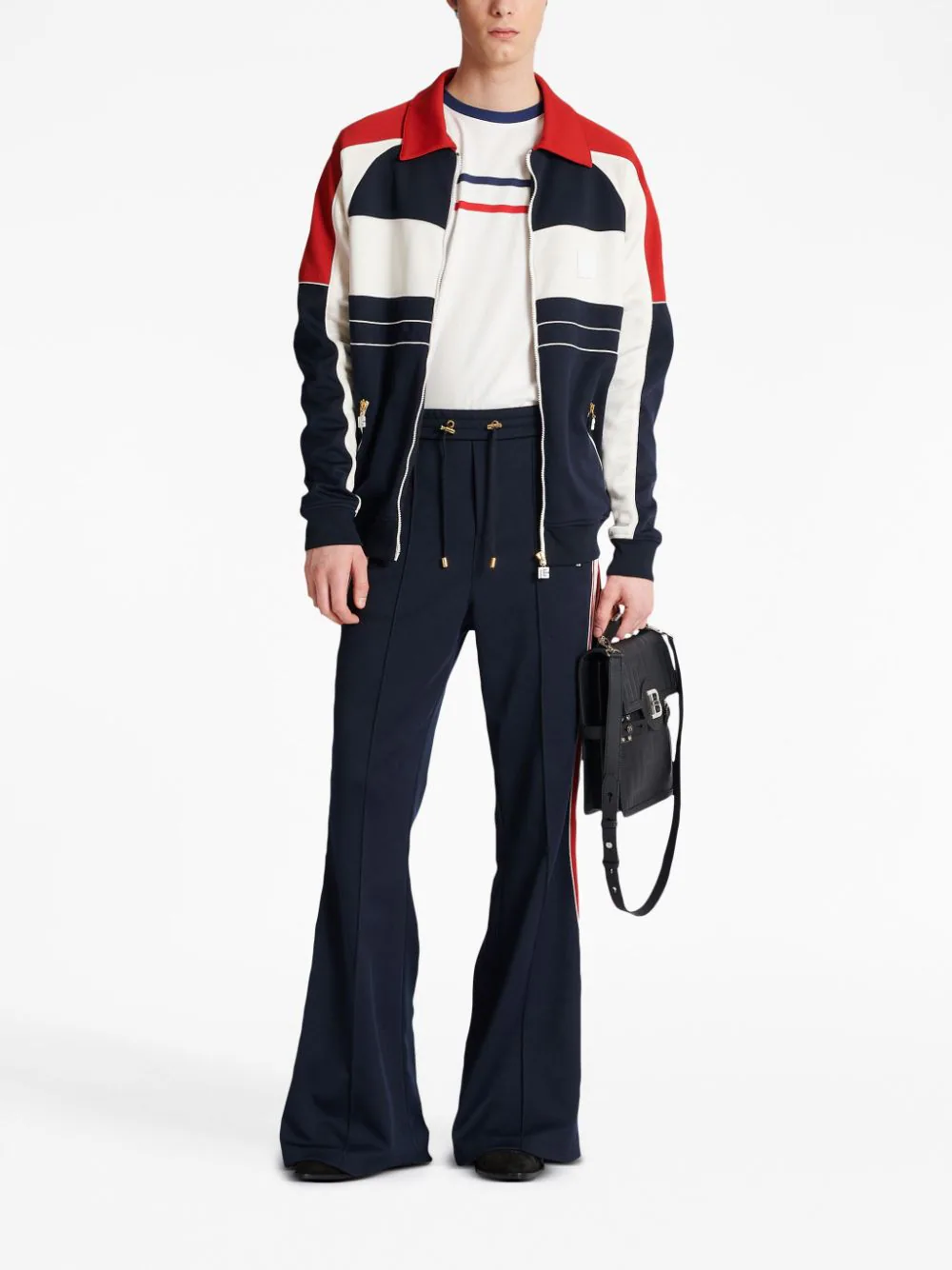 Balmain-Balmain-70s-Track-Pants-Navy-2